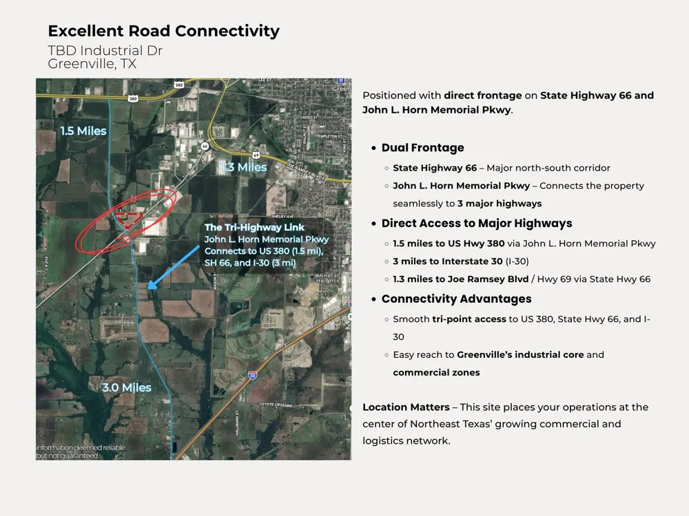 Industrial Drive Greenville, TX 75401