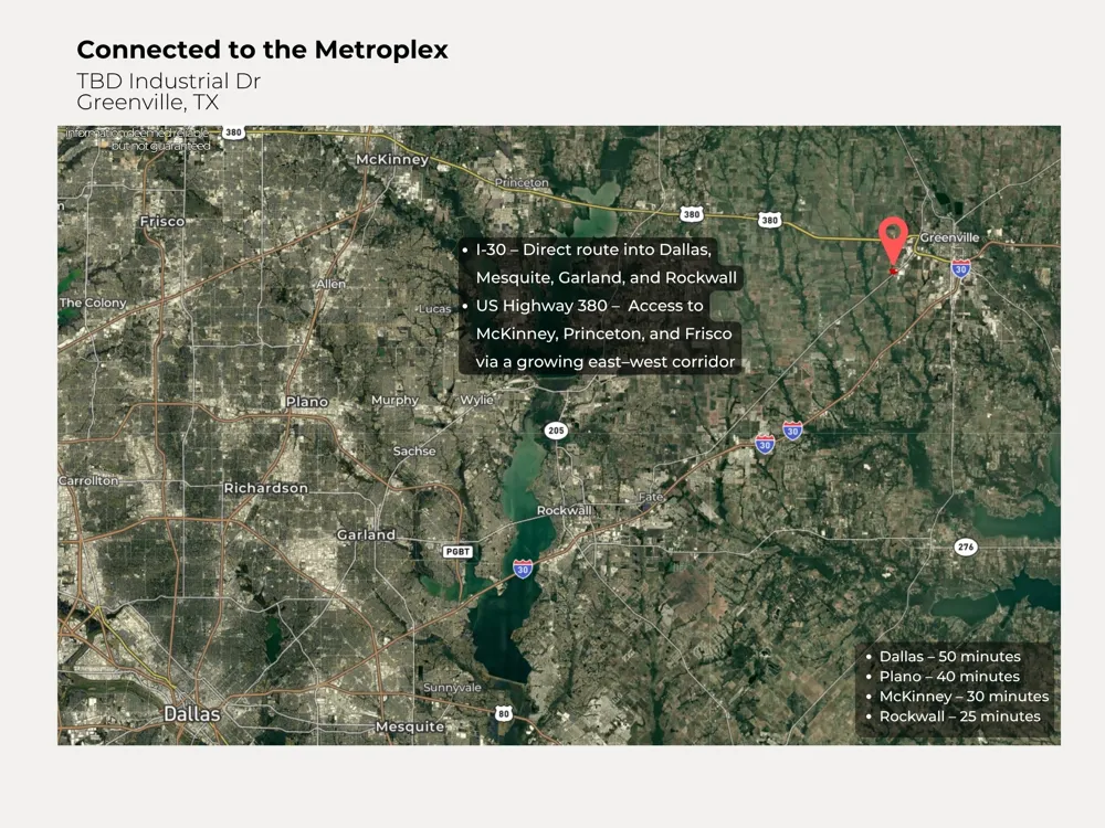 Industrial Drive Greenville, TX 75401