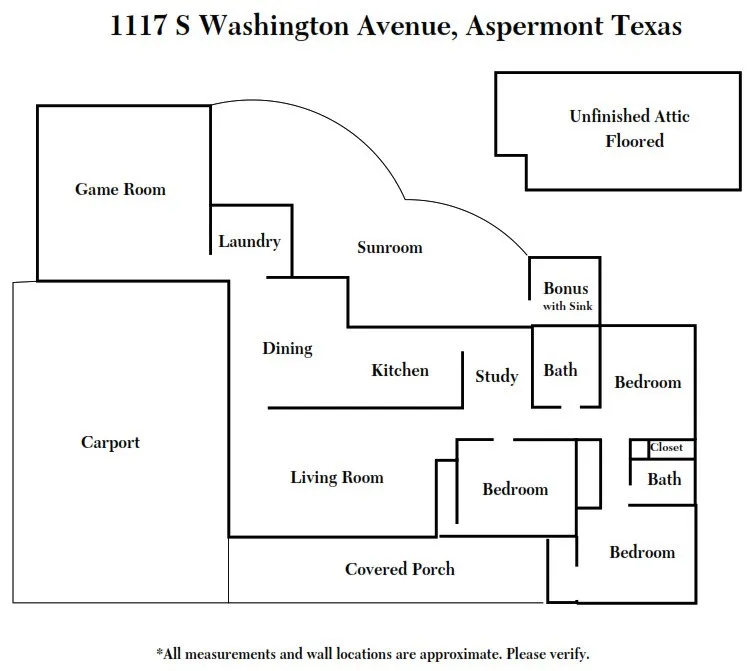 1117 S Washington Aspermont, TX 79502