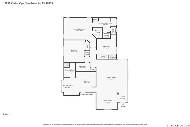 13810 CEDAR CYN San Antonio, TX 78231