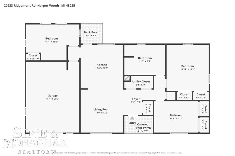 20933 Ridgemont Road Harper Woods City, MI 48225