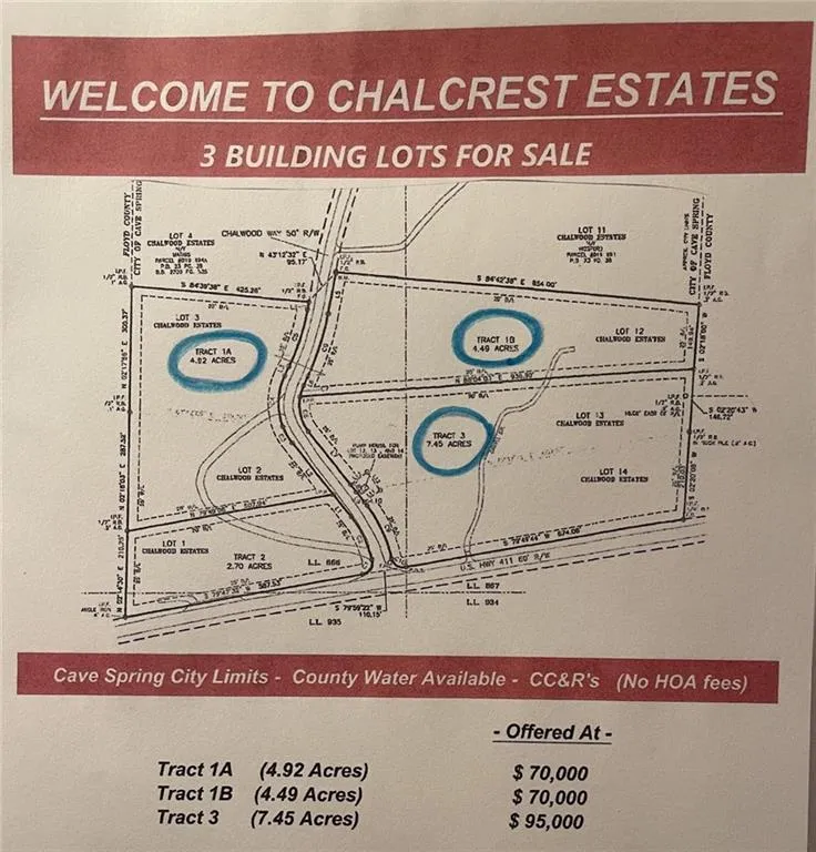TR 1A Chalcrest Way Cave Spring, GA 30124
