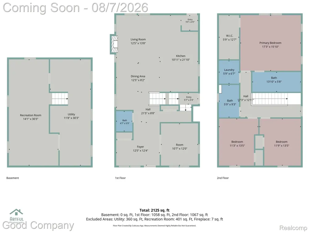 1722 Roszel Street Royal Oak City, MI 48067