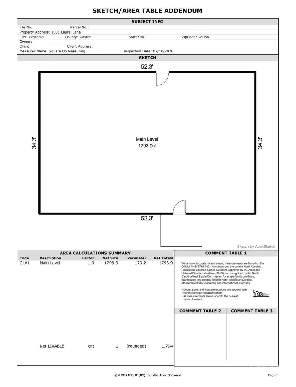 1031 Laurel Lane Gastonia, NC 28054