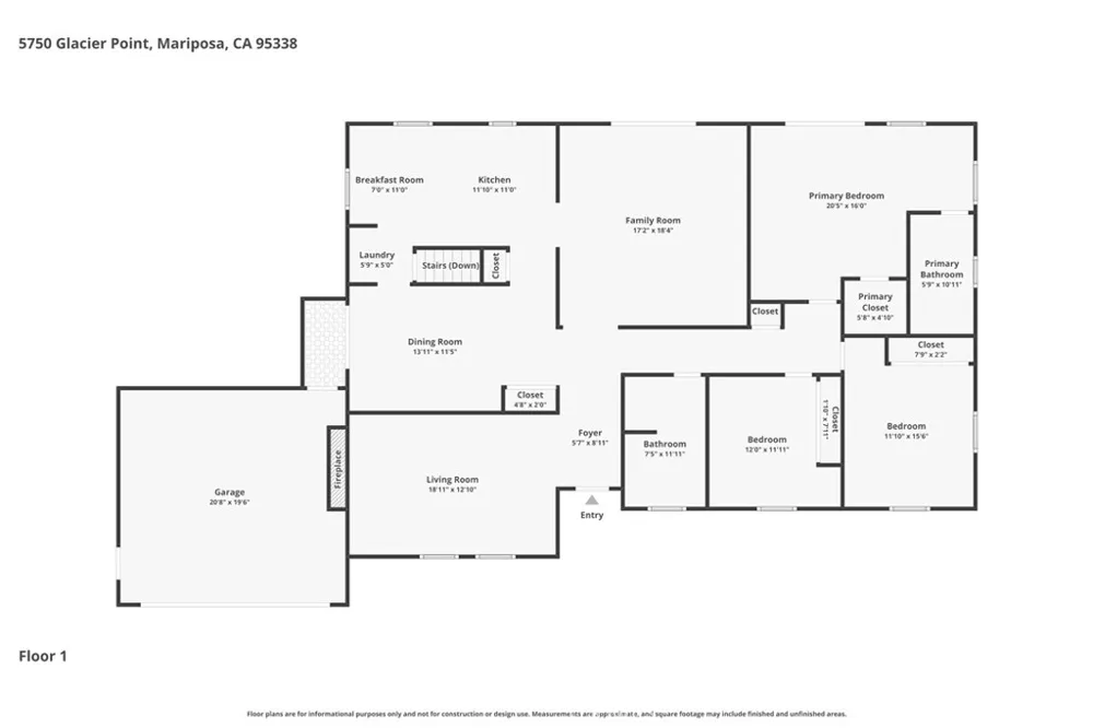 5750 Glacier Point Mariposa, CA 95338
