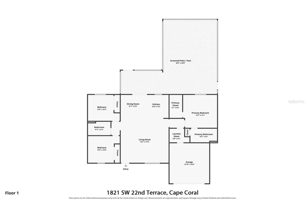 1821 SW 22ND TERRACE Cape Coral, FL 33991