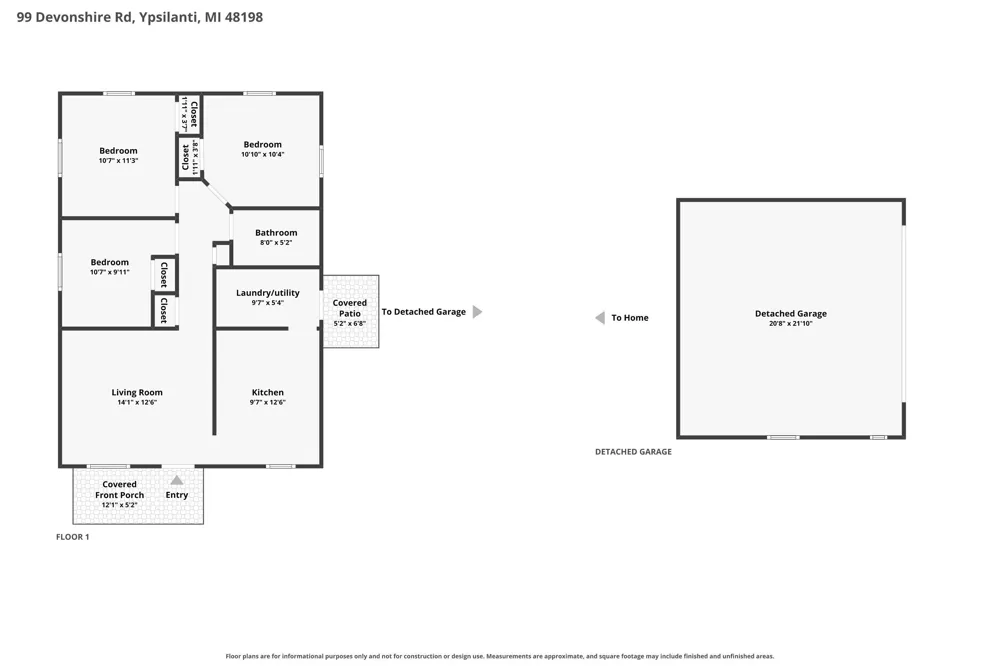 99 Devonshire Street Ypsilanti Charter Township, MI 48198
