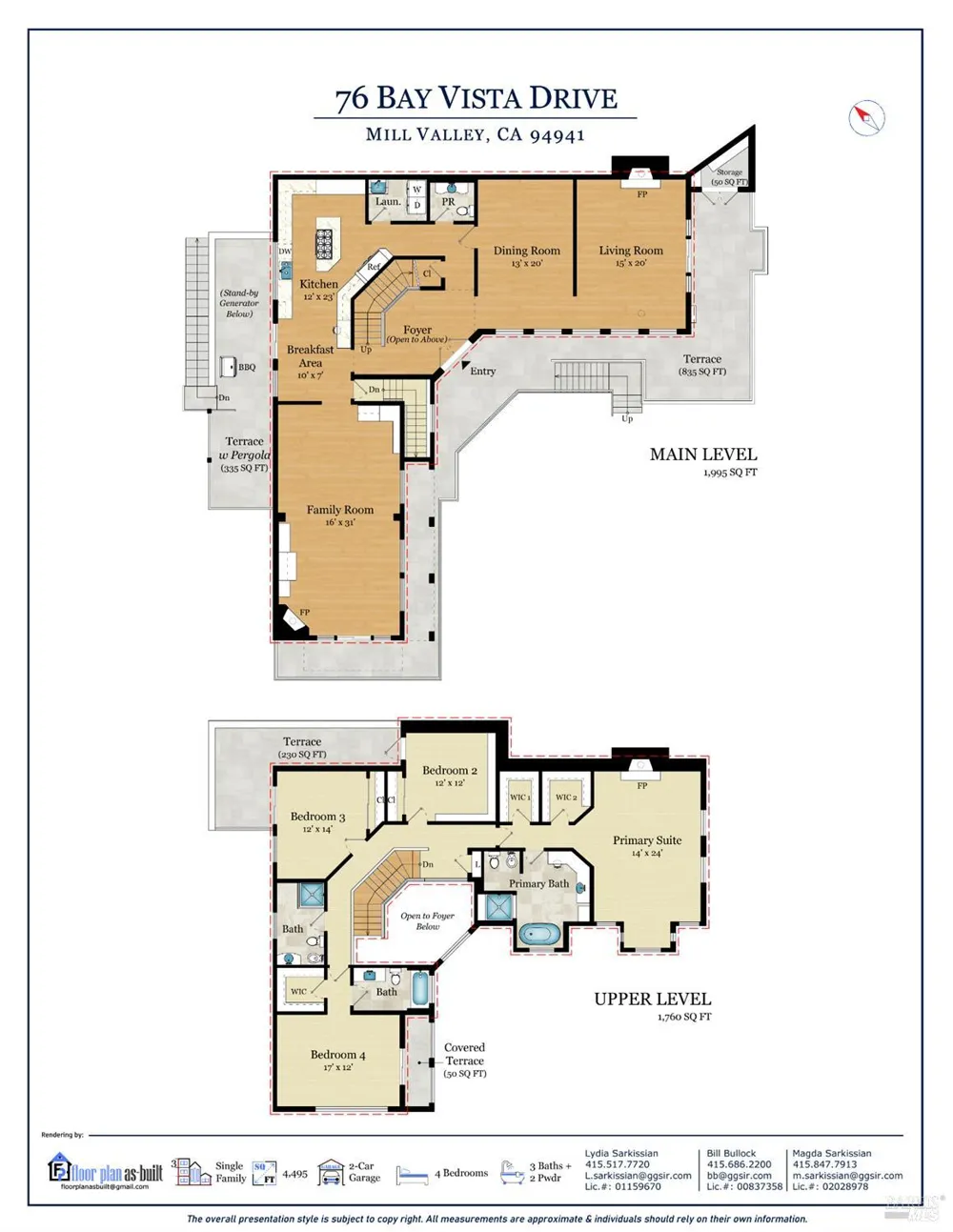 76 Bay Vista Drive Mill Valley, CA 94941