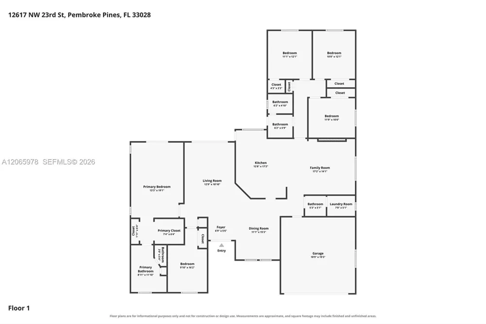 12617 NW 23rd St Pembroke Pines, FL 33028