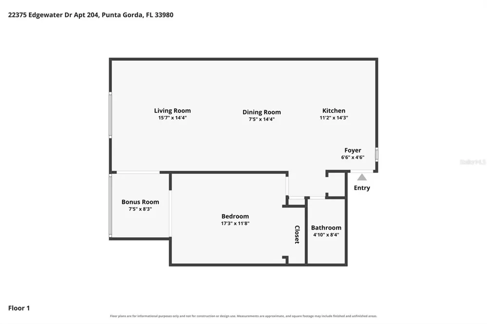 22375 EDGEWATER DRIVE #204 Port Charlotte, FL 33980