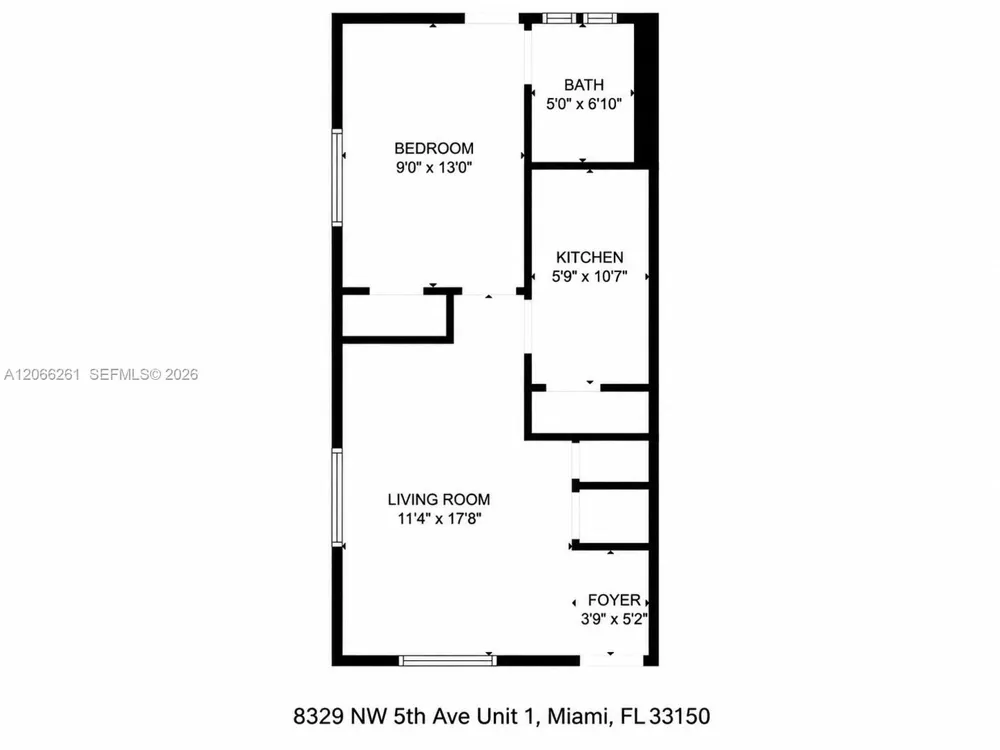 8329 NW 5th Ave #1 Miami, FL 33150