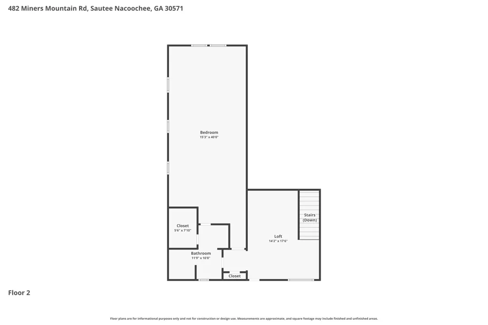 482 Miners Mountain RD Sautee Nacoochee, GA 30571