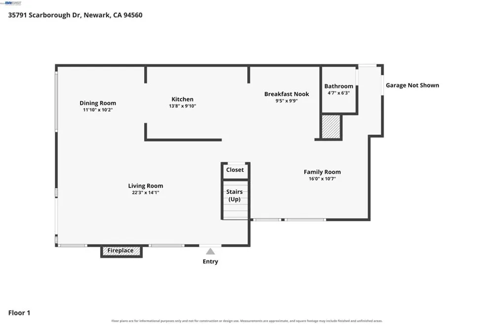 35791 Scarborough Dr Newark, CA 94560