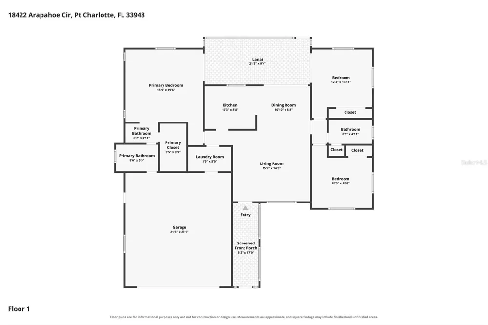 18422 ARAPAHOE CIRCLE Port Charlotte, FL 33948