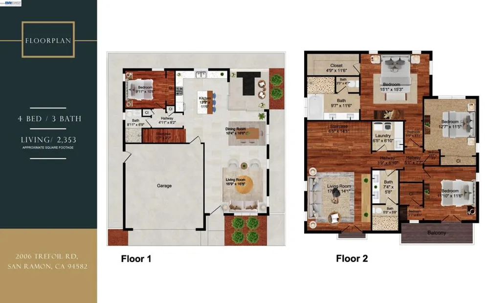 2006 Trefoil Rd San Ramon, CA 94582