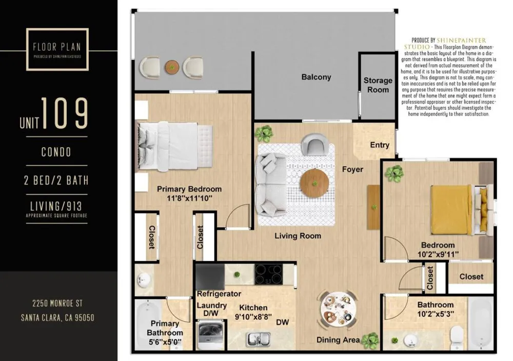 2250 Monroe Street #109 Santa Clara, CA 95050