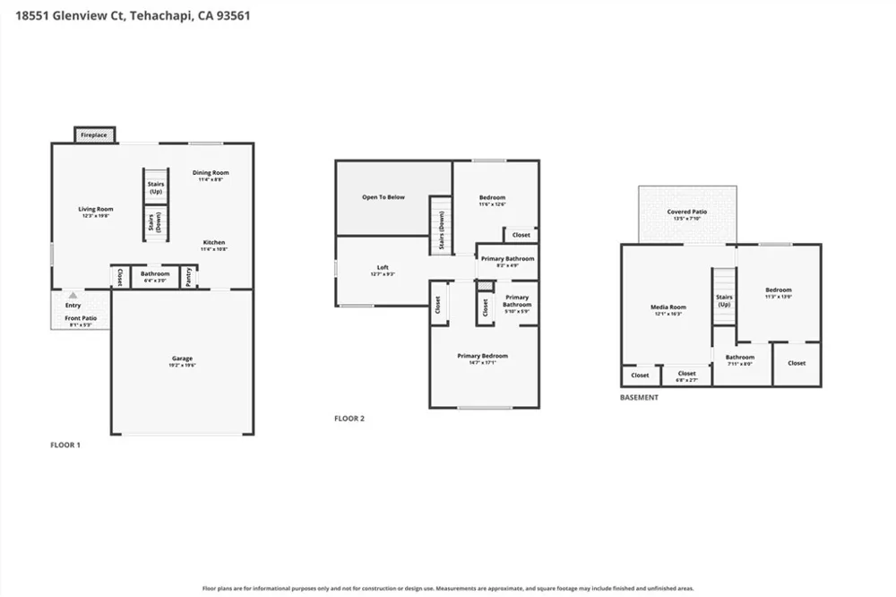 18551 Glenview Court Tehachapi, CA 93561
