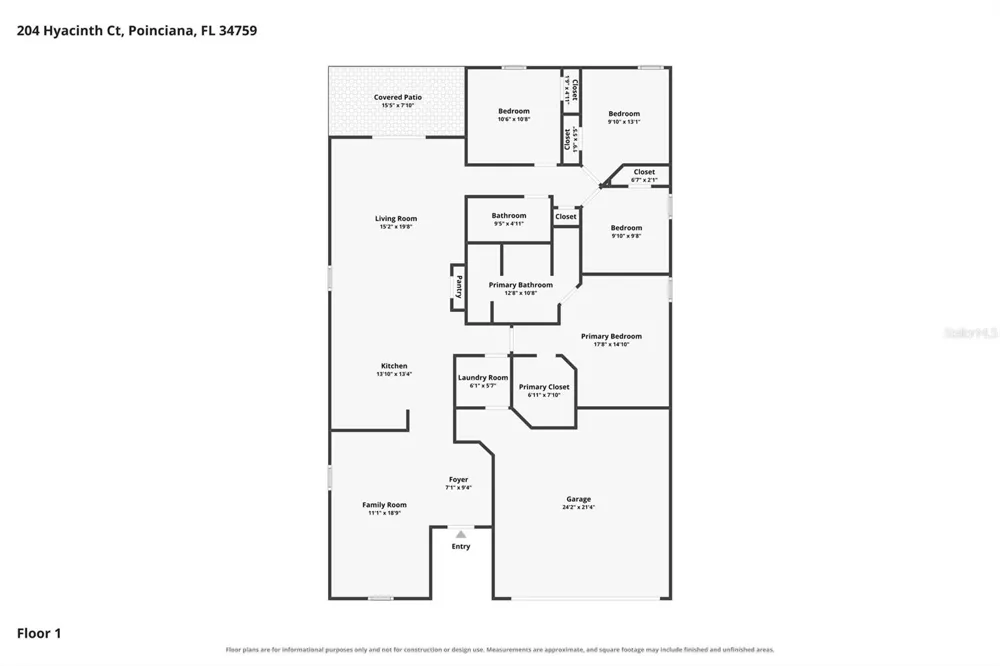 204 HYACINTH COURT Poinciana, FL 34759