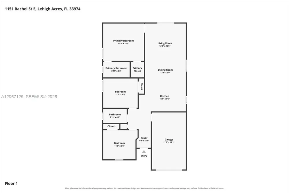 1151 RACHEL ST E Lehigh Acres, FL 33974