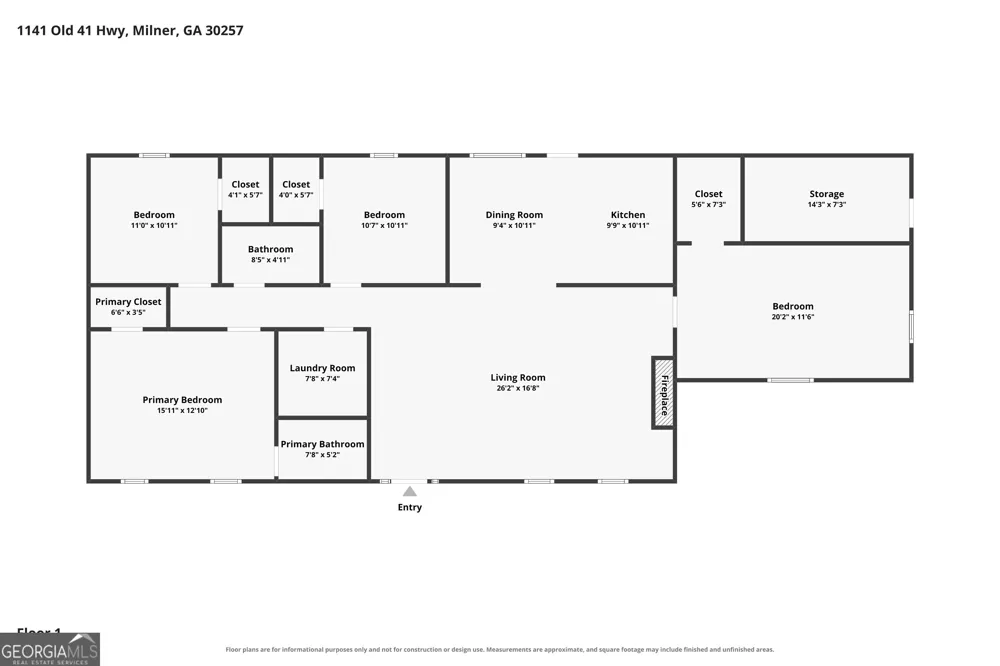 1141 Old 41 HWY Milner, GA 30257
