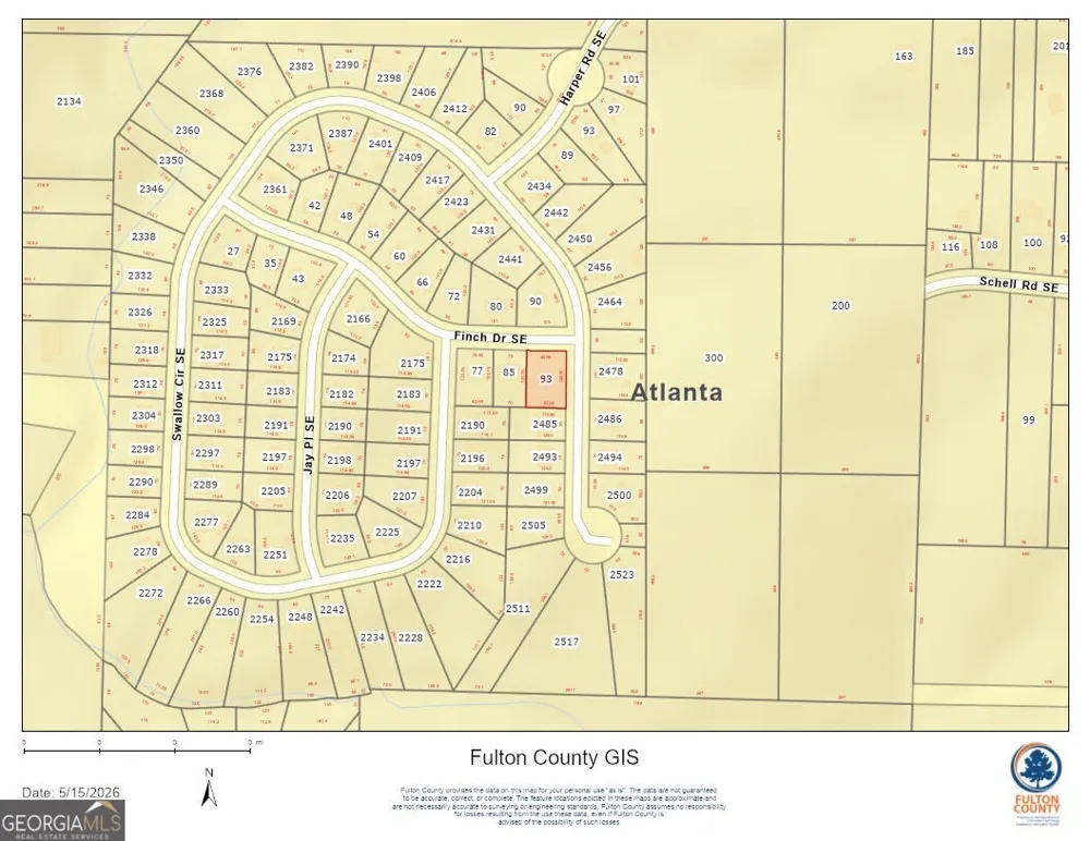 93 Finch DR SE Atlanta, GA 30315