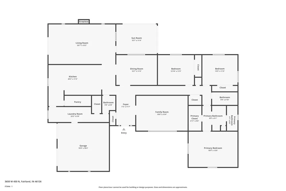 3650 W 450 Fairland, IN 46126
