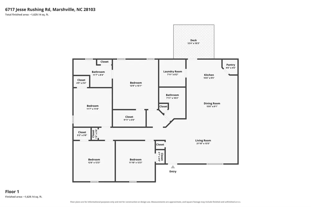 6717 Jesse Rushing Road Marshville, NC 28103
