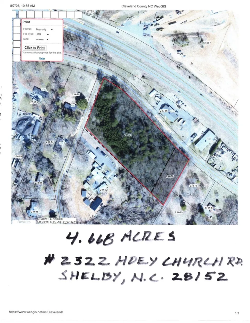 2330 HOEY CHURCH ROAD #52-60 Shelby, NC 28152