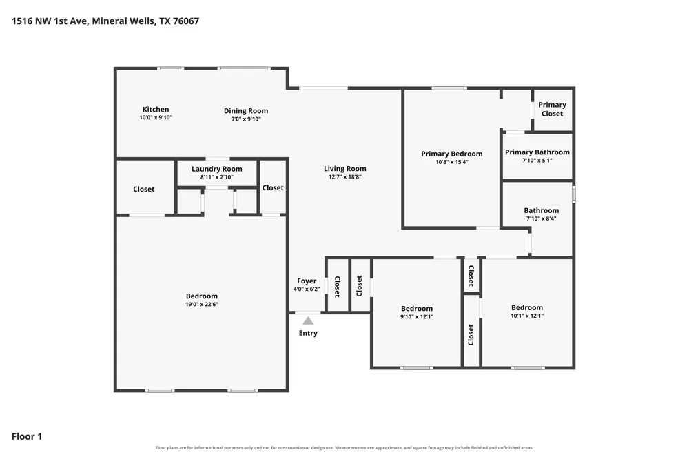 1516 NW 1st Avenue Mineral Wells, TX 76067
