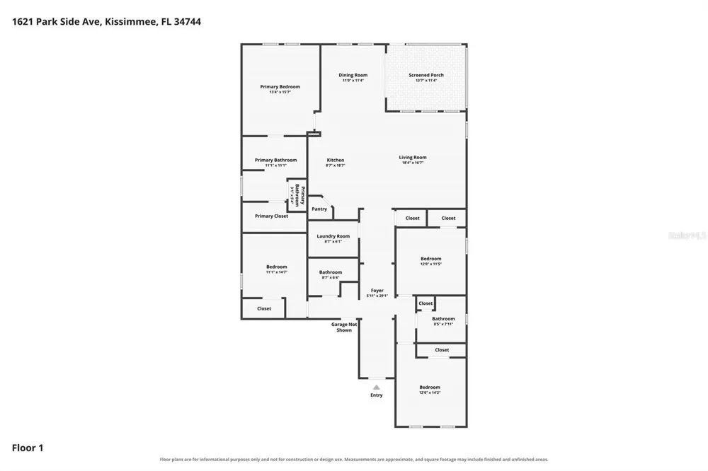 1621 PARK SIDE AVENUE Kissimmee, FL 34744