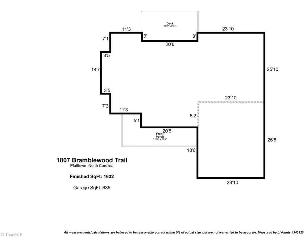 1807 Bramblewood Trail Pfafftown, NC 27040