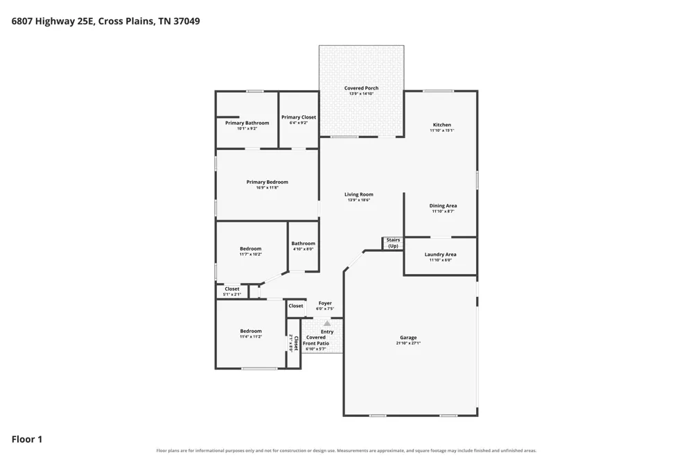 6807 Highway 25 E Cross Plains, TN 37049