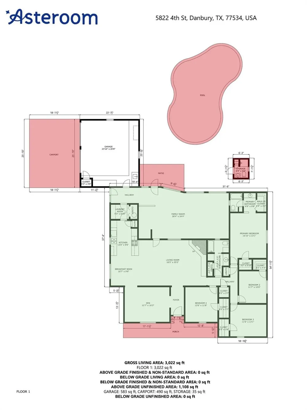 5822 4th Street Danbury, TX 77534