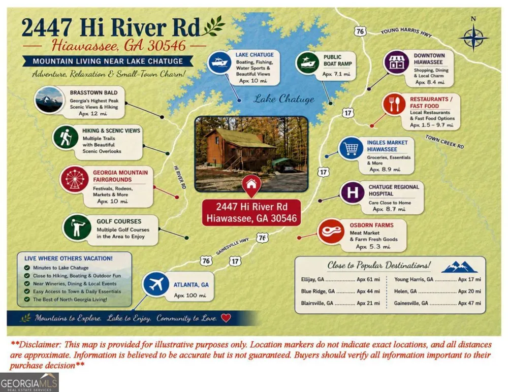2447 Hi River RD Hiawassee, GA 30546