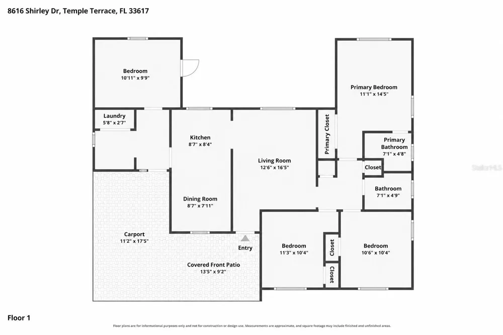8616 SHIRLEY DRIVE Temple Terrace, FL 33617