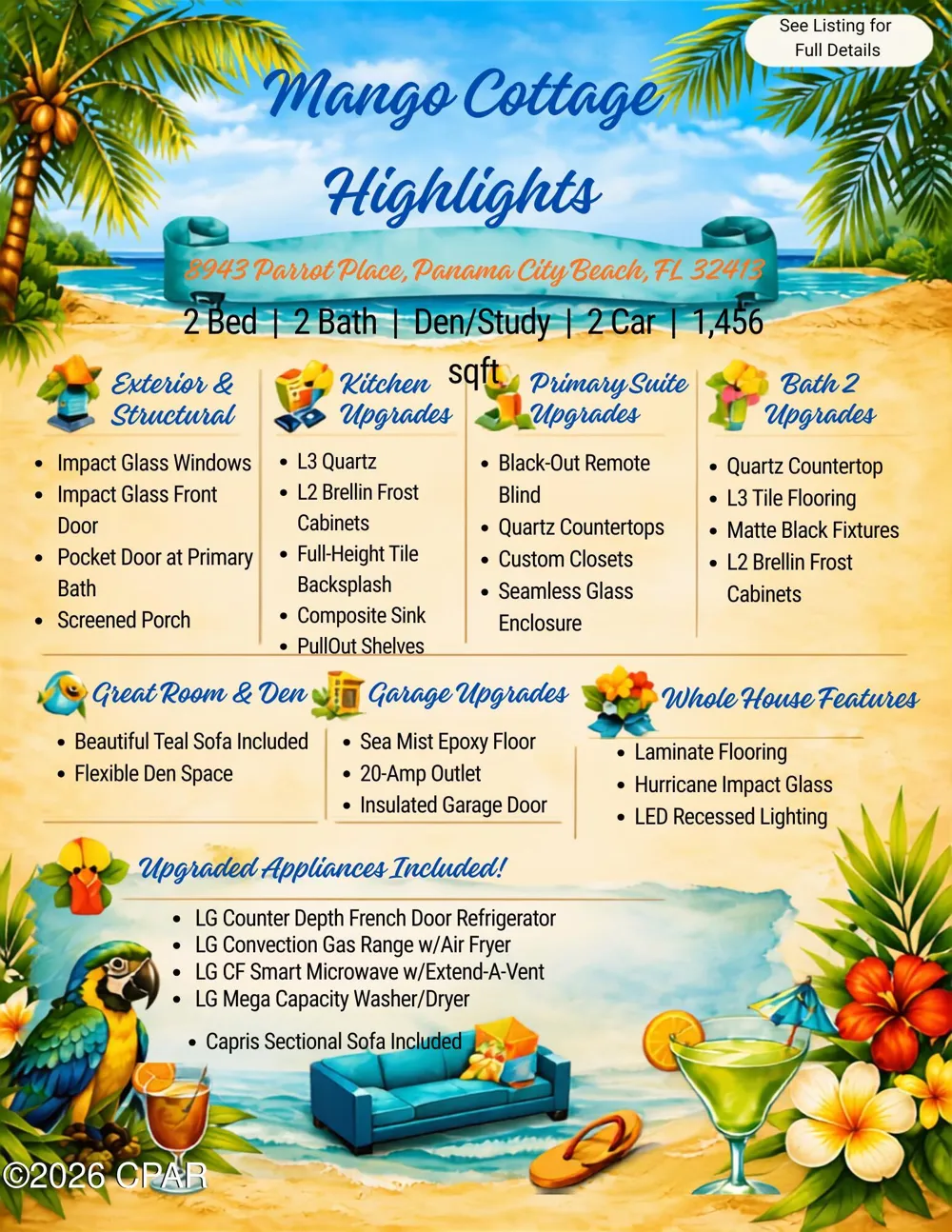 8943 Parrot Place Panama City Beach, FL 32413