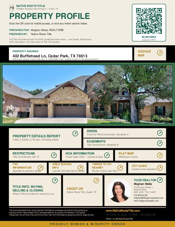 402 Bufflehead Lane Cedar Park, TX 78613