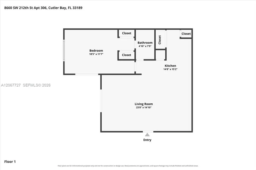 8660 SW 212th St #306 Cutler Bay, FL 33189