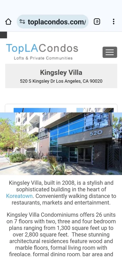 520 S Kingsley Drive #406