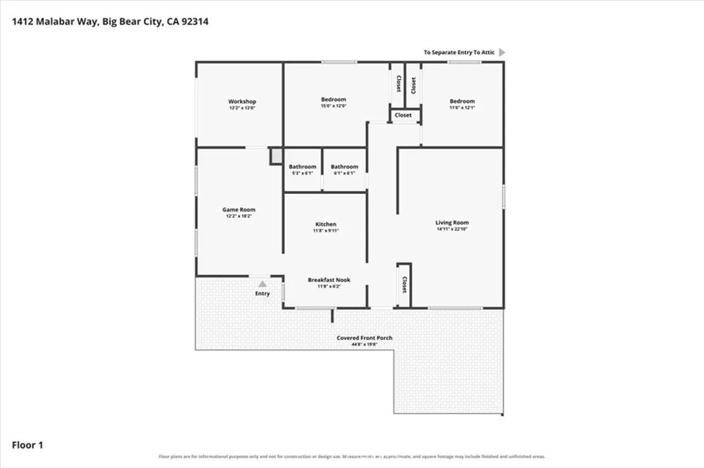 1412 Malabar Big Bear City, CA 92314