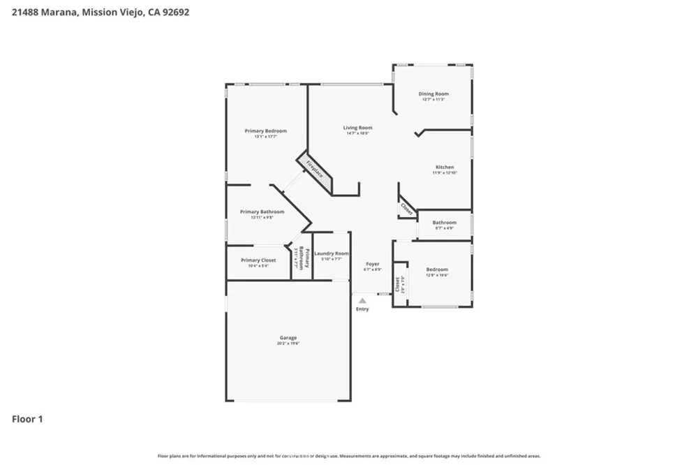 21488 Marana Mission Viejo, CA 92692
