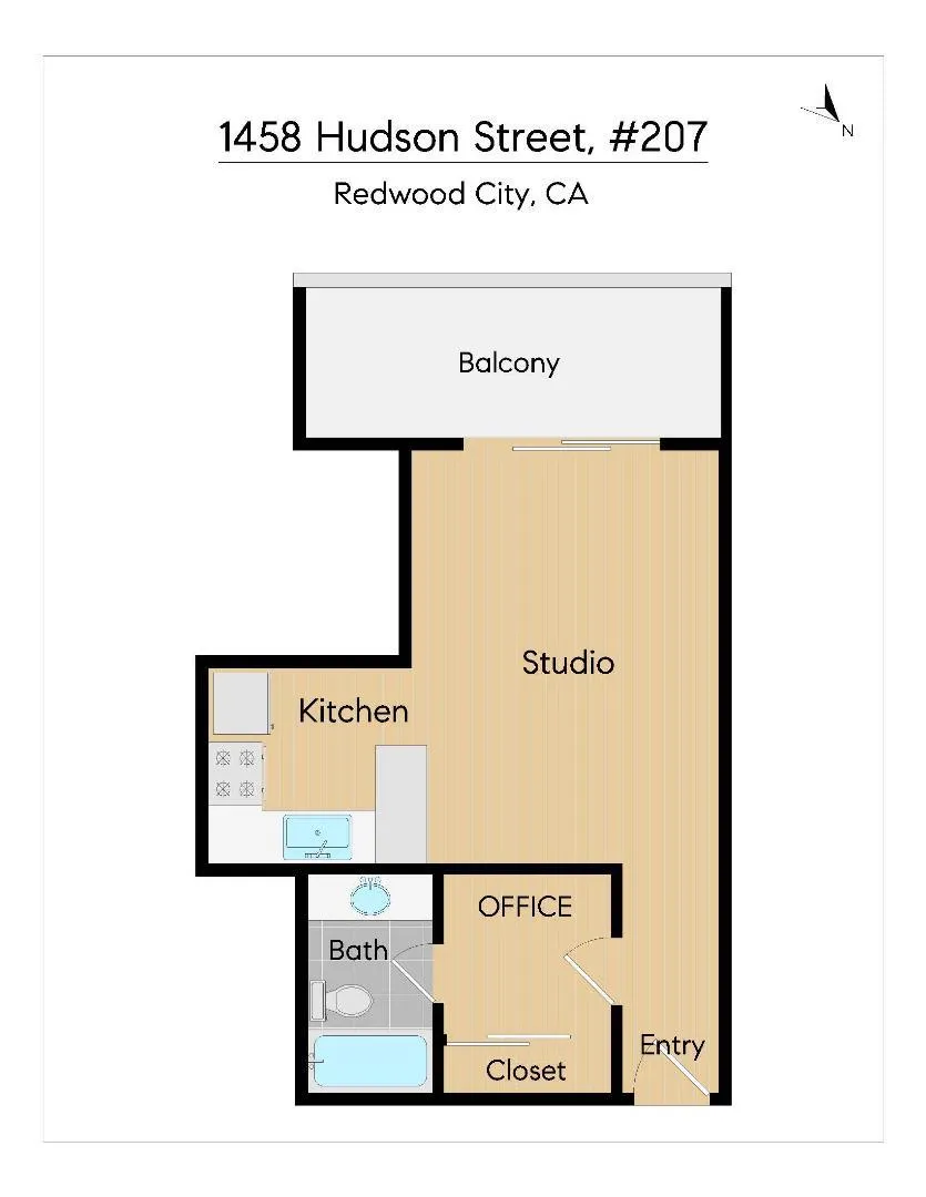1458 Hudson Street #207 Redwood City, CA 94061
