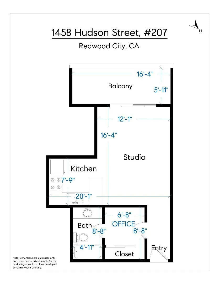 1458 Hudson Street #207 Redwood City, CA 94061