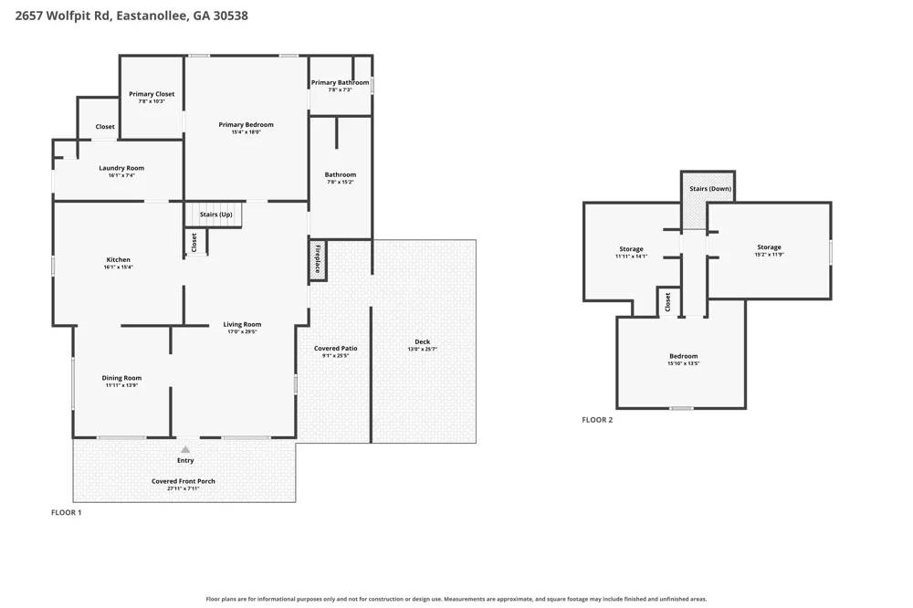 2657 Wolf Pit Eastanollee, GA 30538