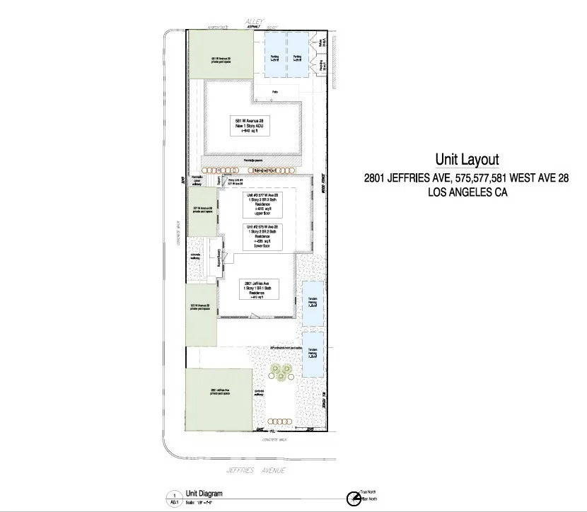 2801 Jeffries #1-4 Cypress Park, CA 90065
