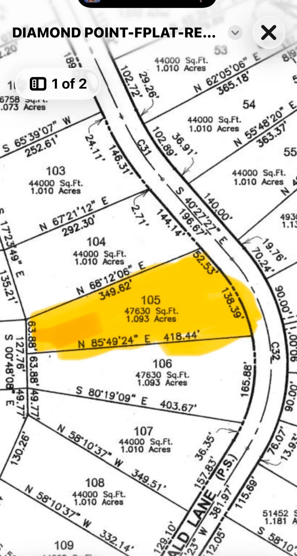 Diamond Point Corsicana, TX 75109