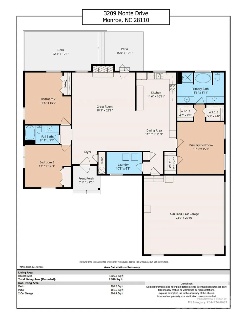 3209 Monte Drive Monroe, NC 28110