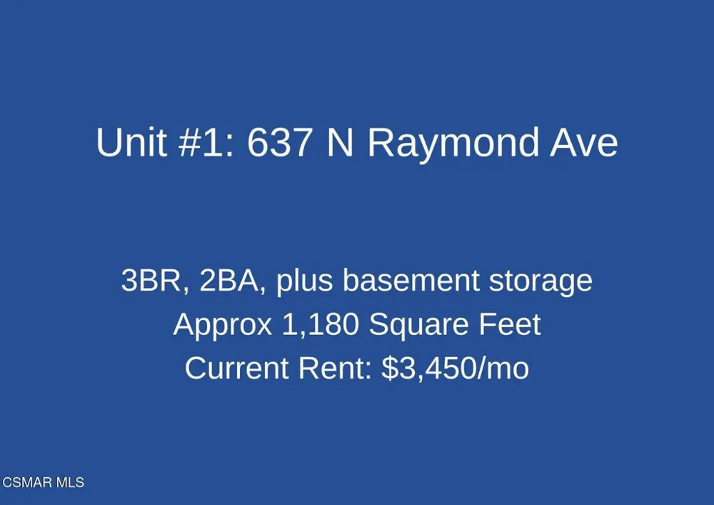 637 Raymond Avenue Pasadena, CA 91103