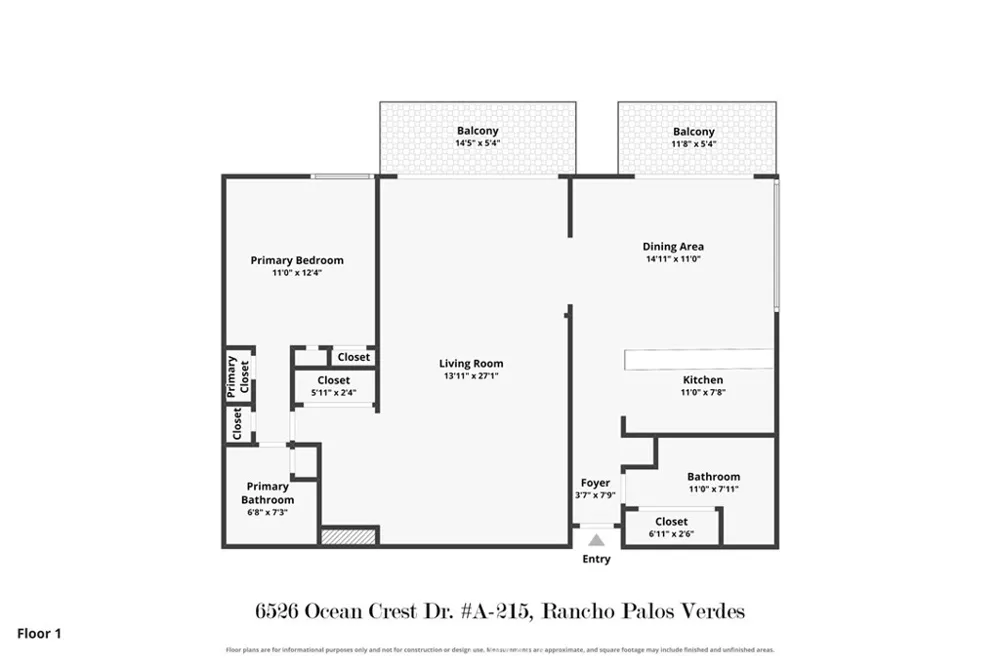 6526 Ocean Crest #A215 Rancho Palos Verdes, CA 90275