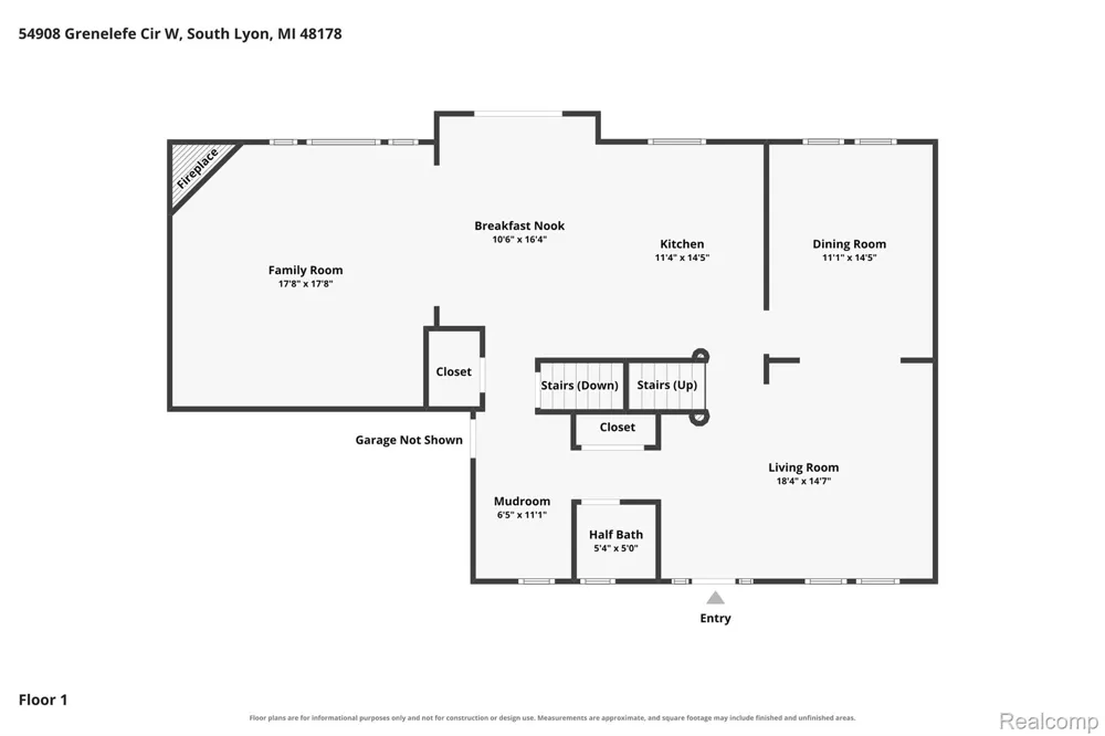 54908 Grenelefe Circle W Lyon Charter Township, MI 48178